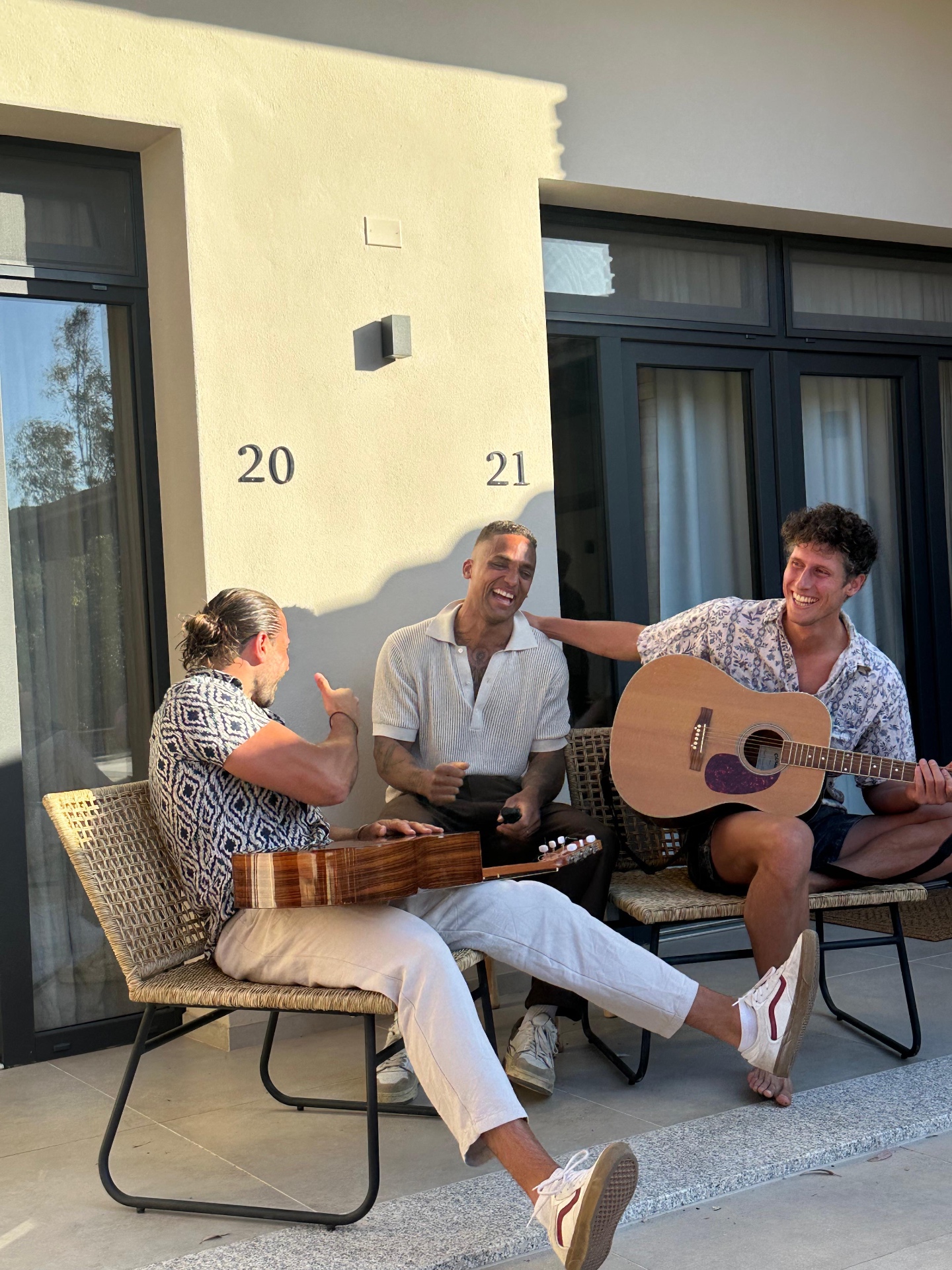 Guitars on the porch
